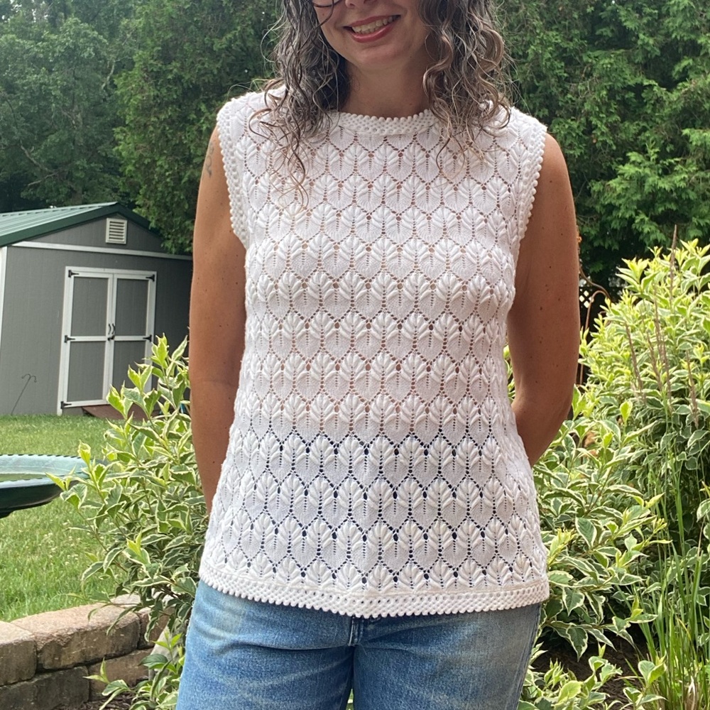 Vintage White knit shirt